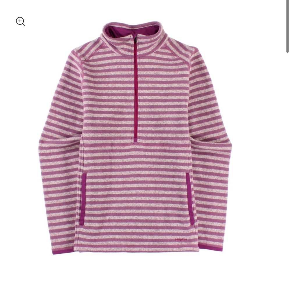 PATAGONIA  1/2 Zip Better Sweater purple stripe